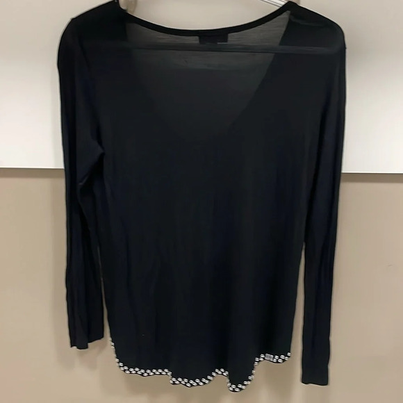 Wilfred  Free Women’s XS Black Blouse with Metal Studded Hem - Picture 5 of 6